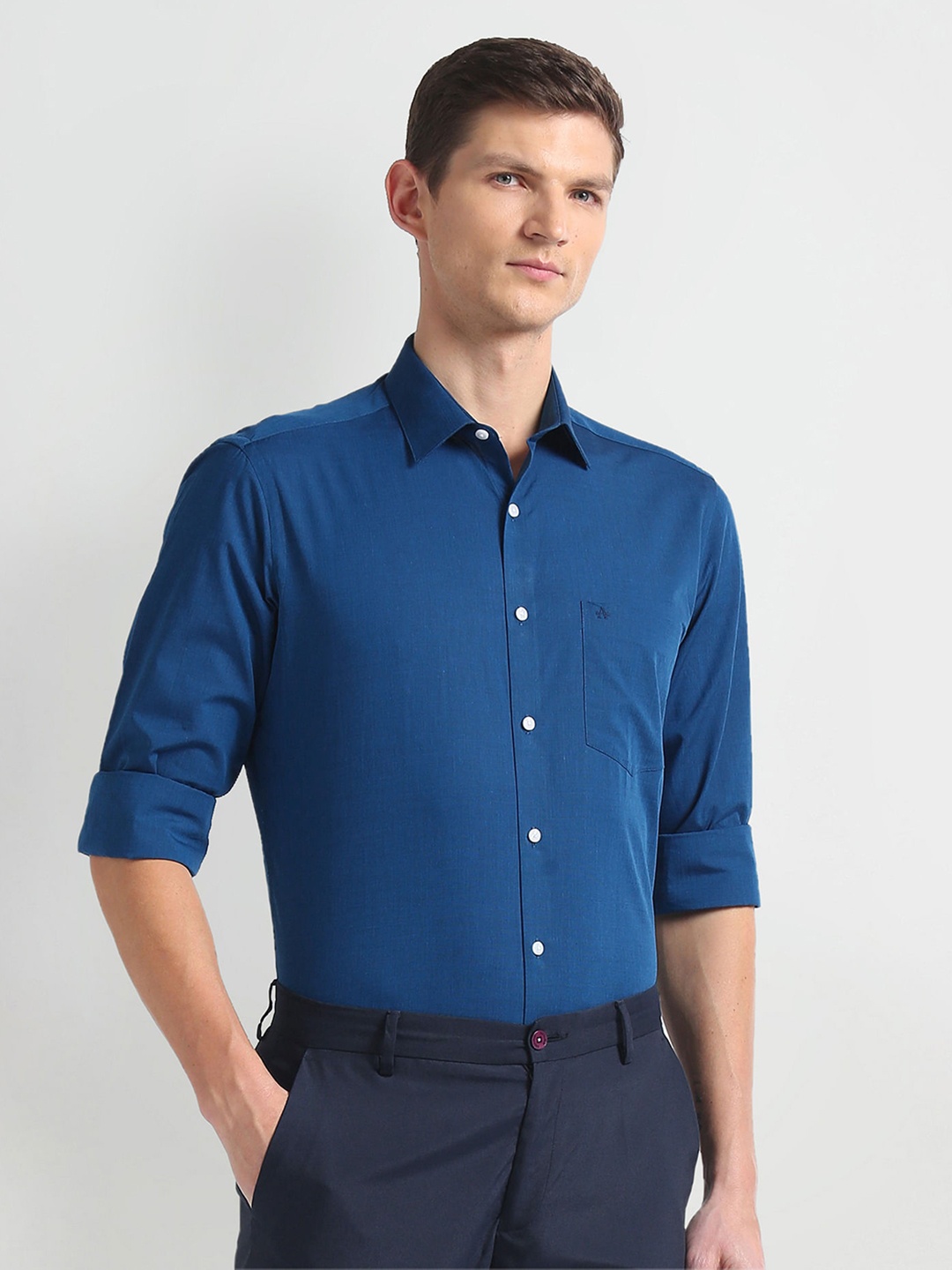 

Arrow Cotton Opaque Formal Shirt, Blue