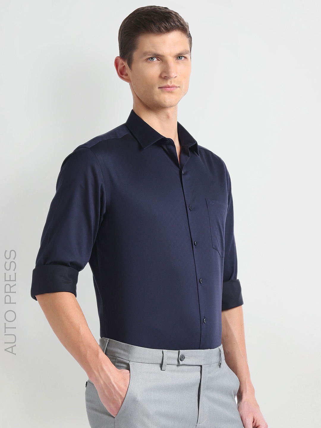 

Arrow Long Sleeves Cotton Autopress Formal Shirt, Blue