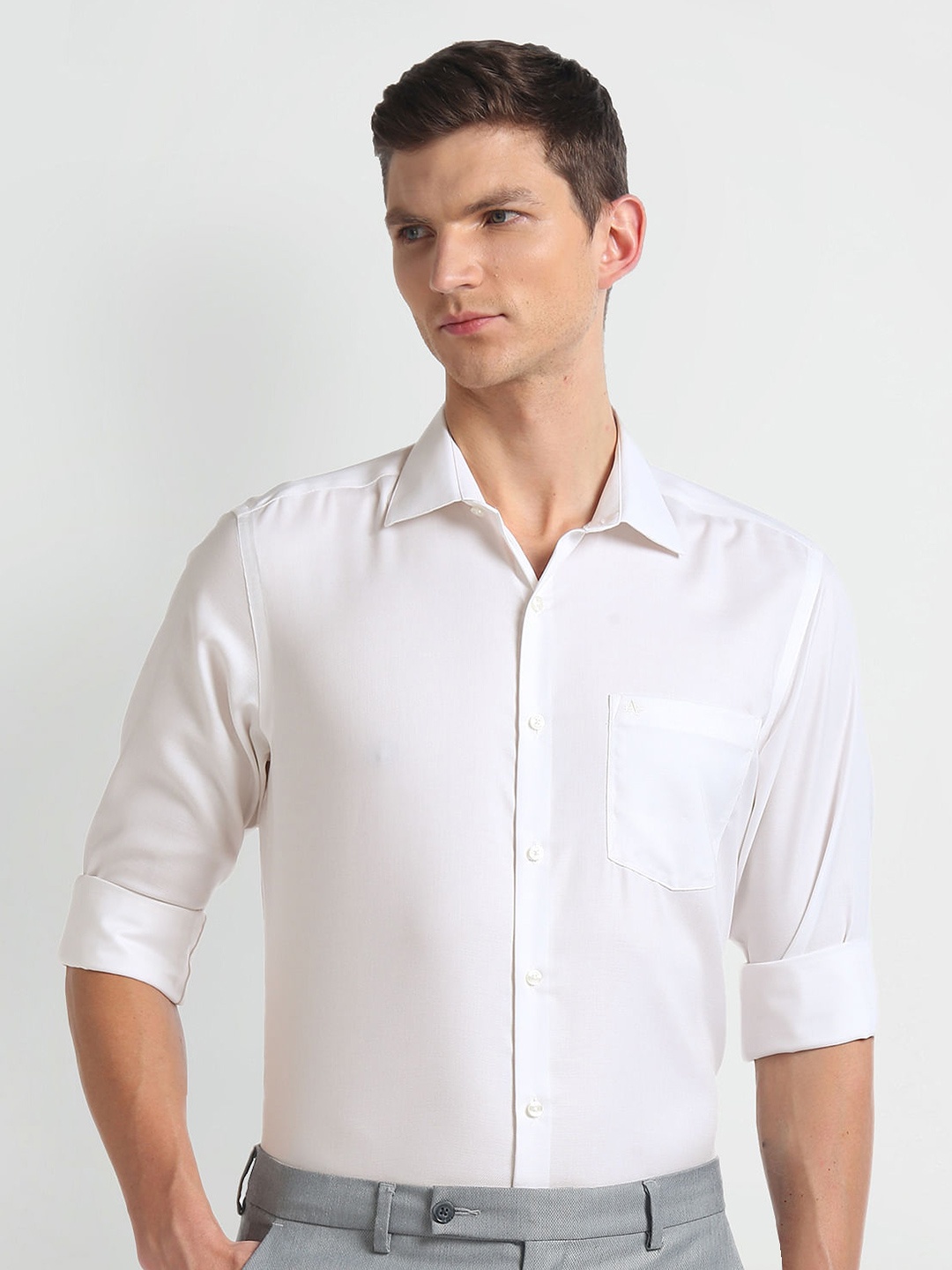 

Arrow Long Sleeves Cotton Autopress Formal Shirt, White