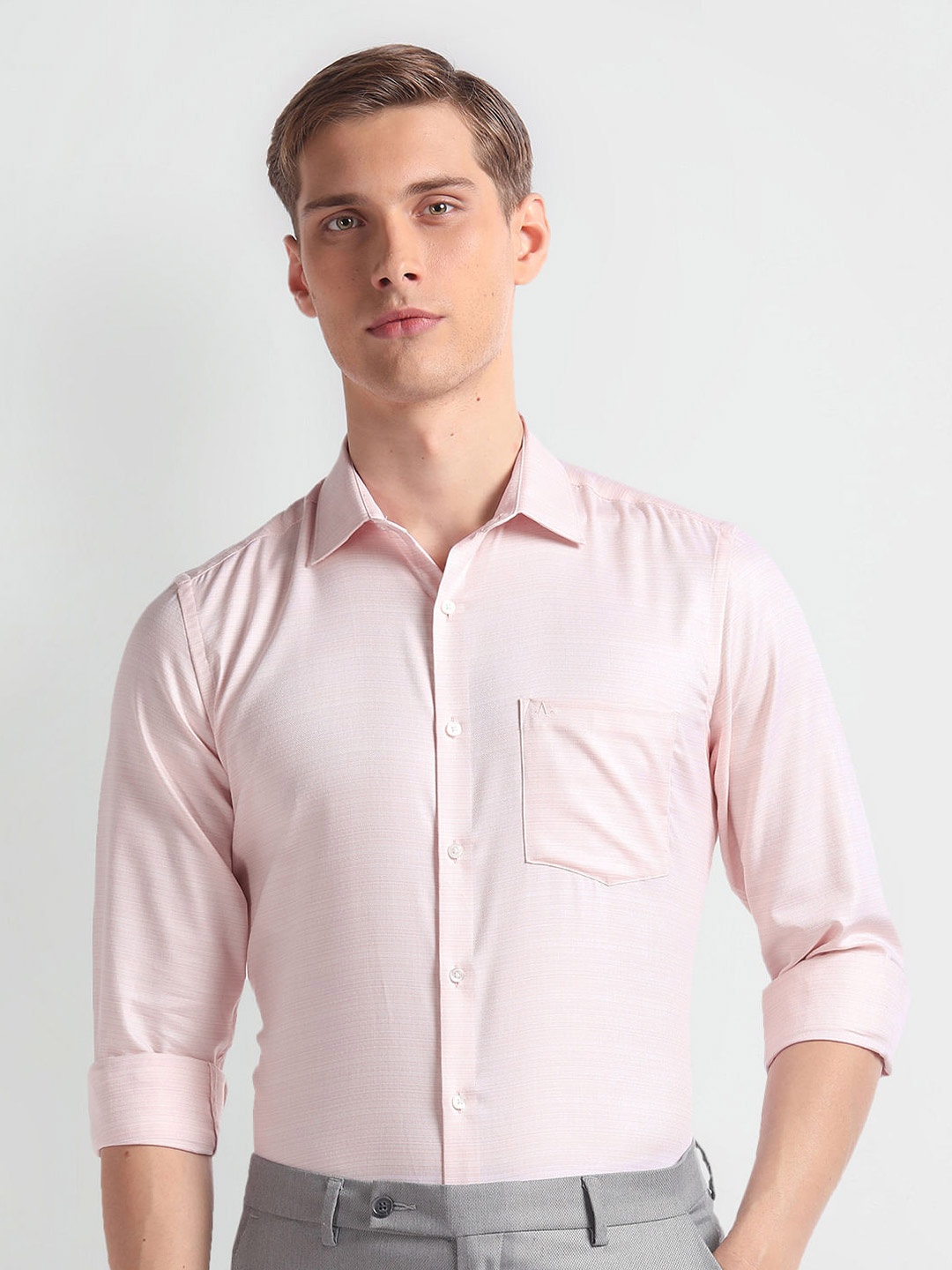 

Arrow Cotton Opaque Formal Shirt, Pink