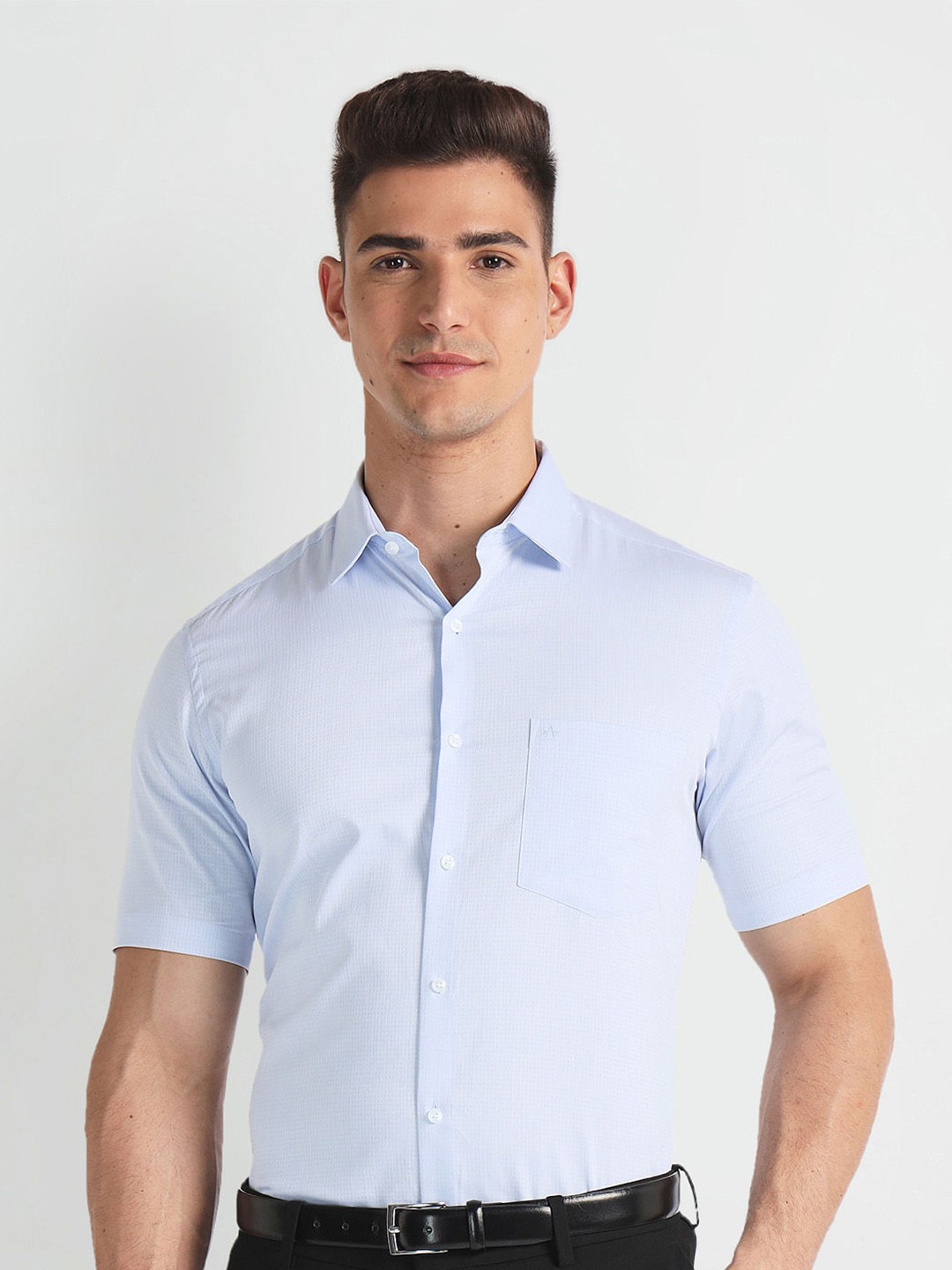 

Arrow Short Sleeve Cotton Formal Shirt, Blue