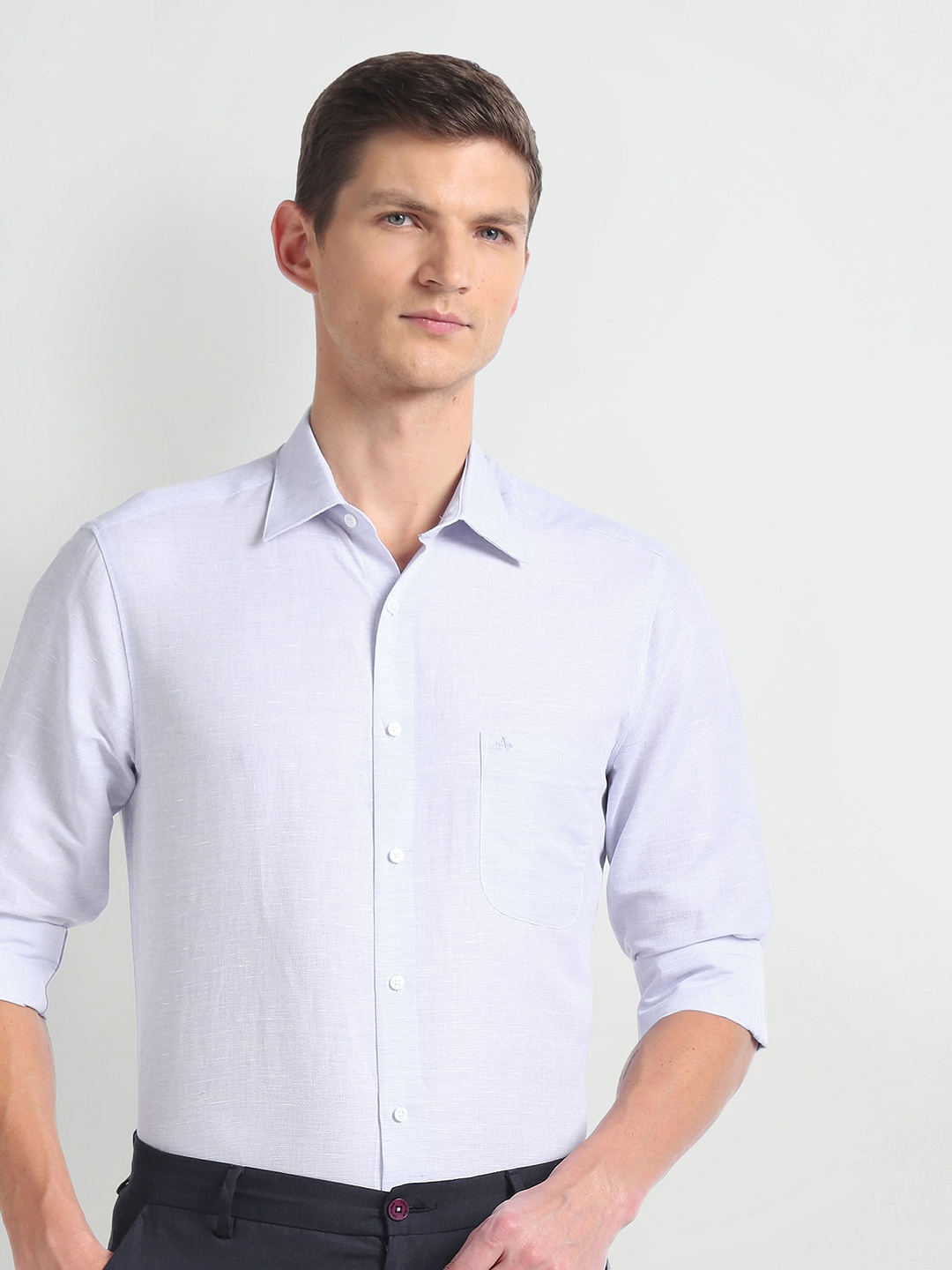 

Arrow Spread Collar Opaque 1851 Formal Shirt, Blue