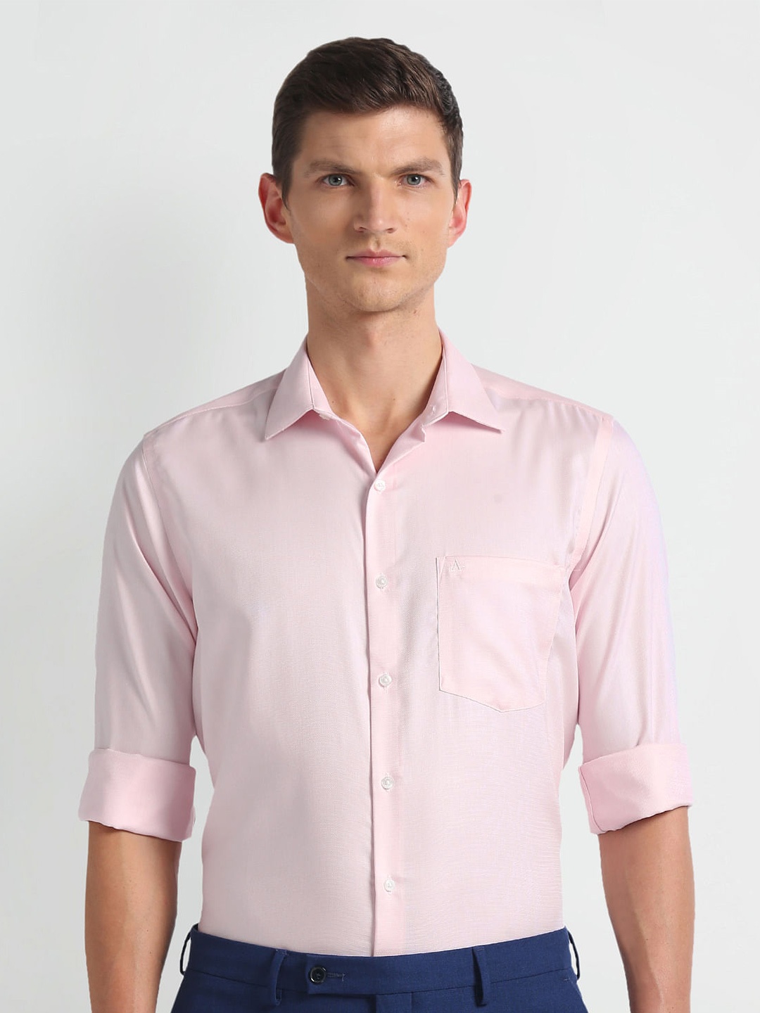 

Arrow Long Sleeves Regular Fit Cotton Opaque Autopress Formal Shirt, Pink