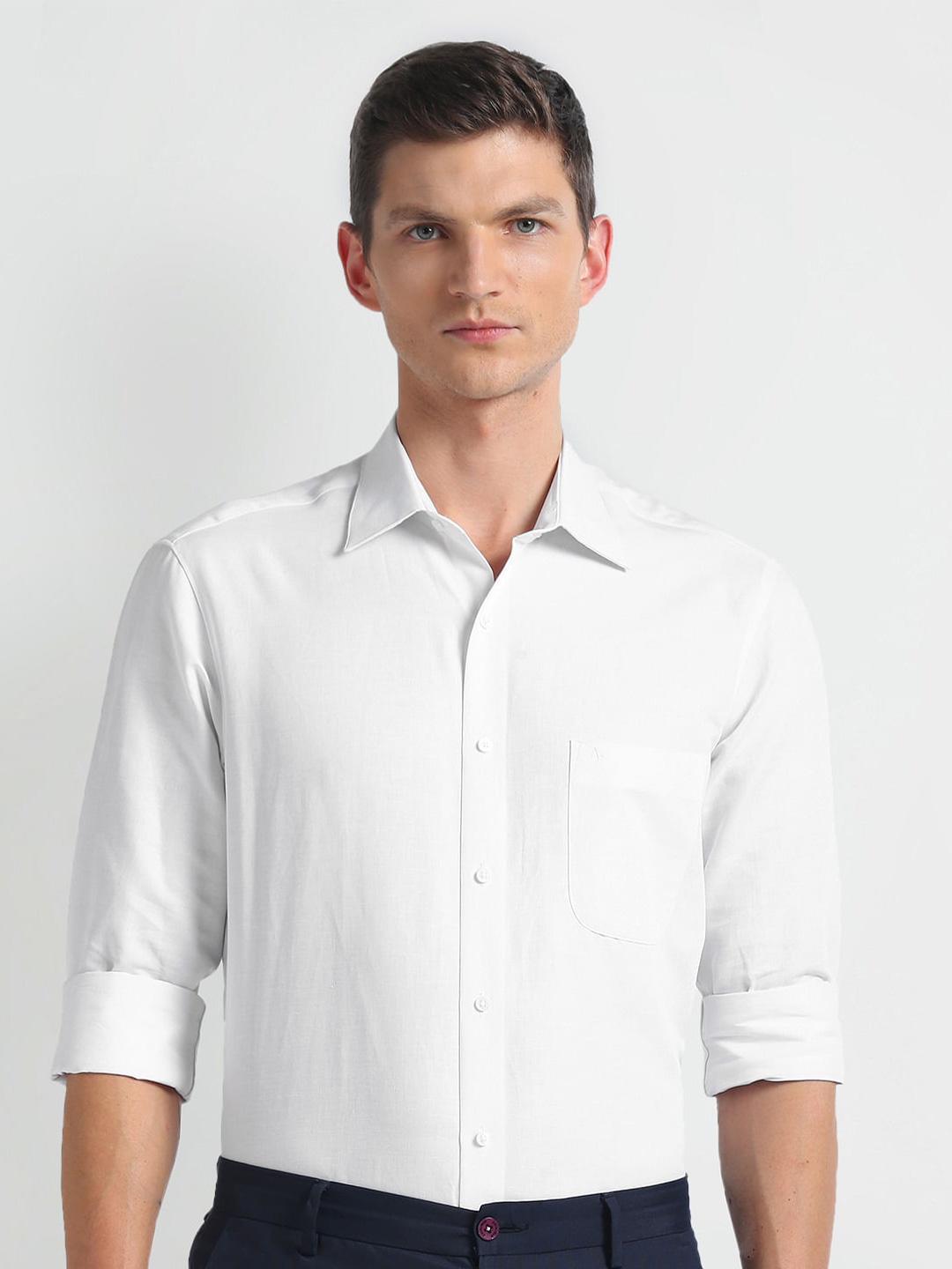 

Arrow Long Sleeves Pure Cotton 1851 Formal Shirt, White