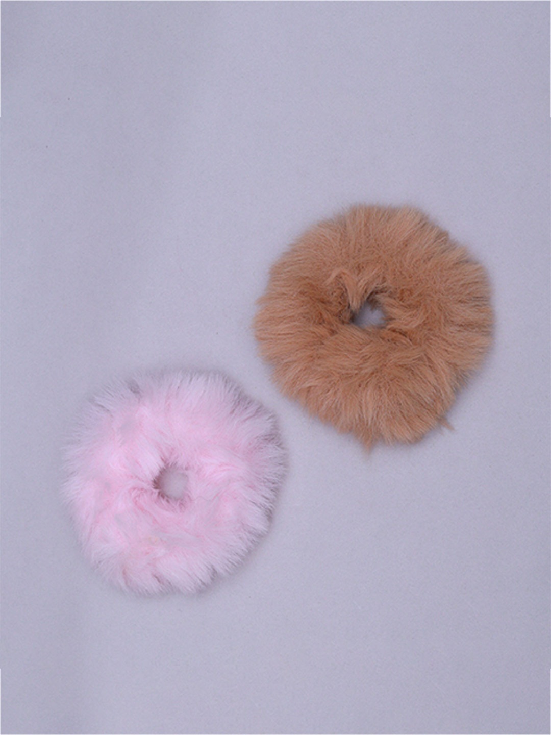 

The Magic Wand Girls Set of 2 Fur Ponytail Holders, Pink