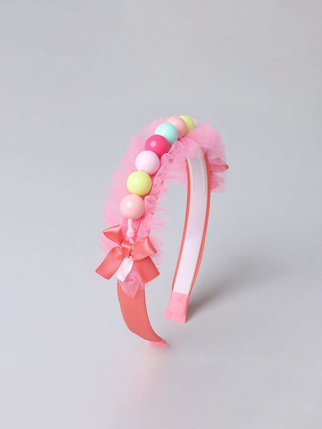 

The Magic Wand Girls Beaded Hairband, Peach