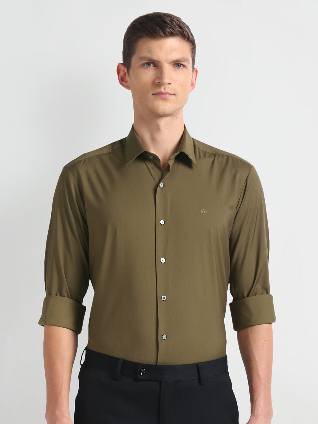 

Arrow New York Slim Fit Pure Cotton Casual Shirt, Brown