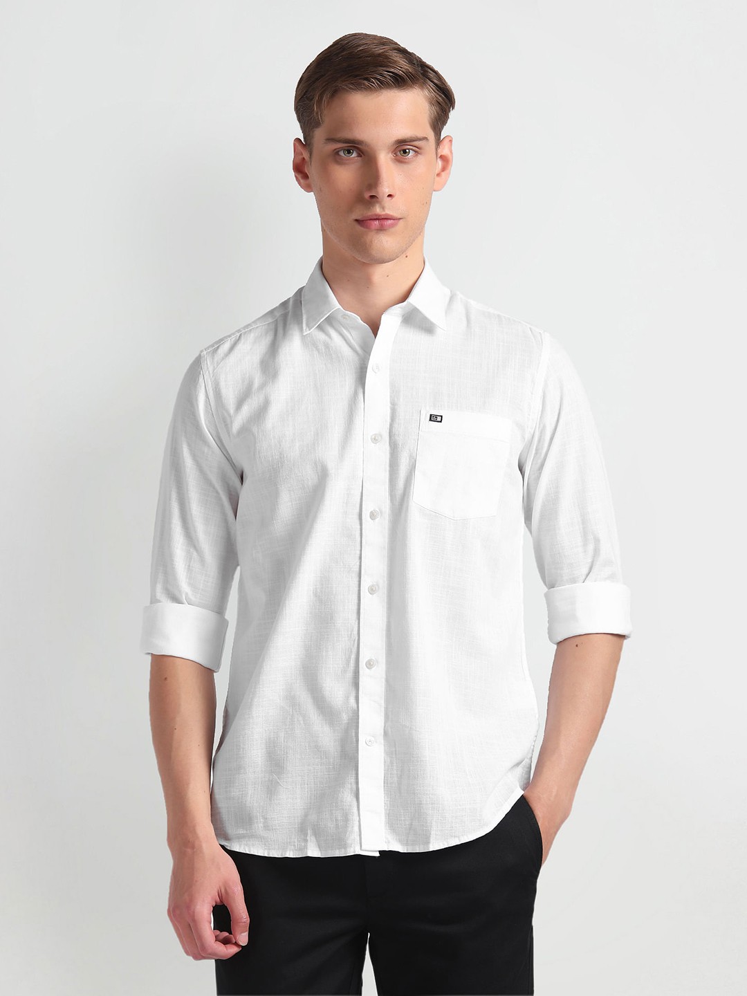 

Arrow Sport Slim Fit Pure Cotton Oxford Casual Shirt, White