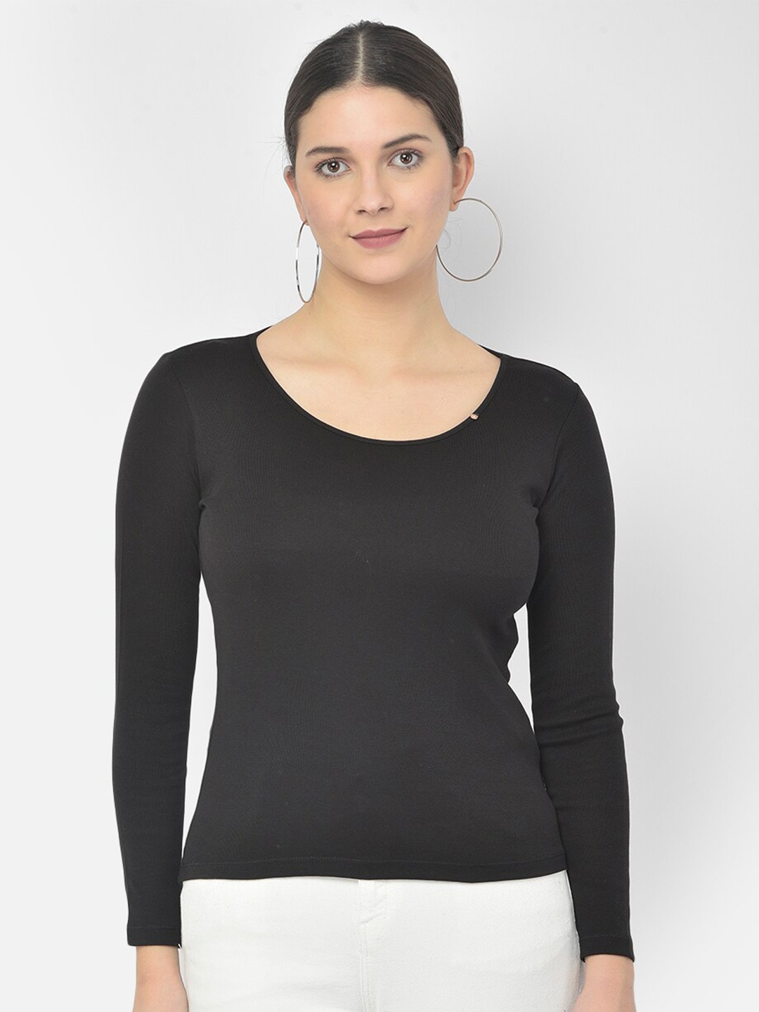 

Numero Uno Slim Fit Round Neck Cotton T-shirt, Black