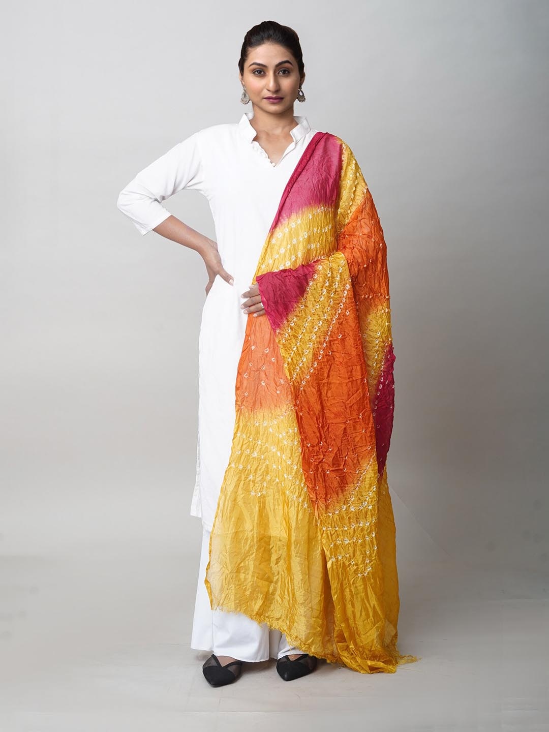 

Unnati Silks Dyed Dupatta, Yellow