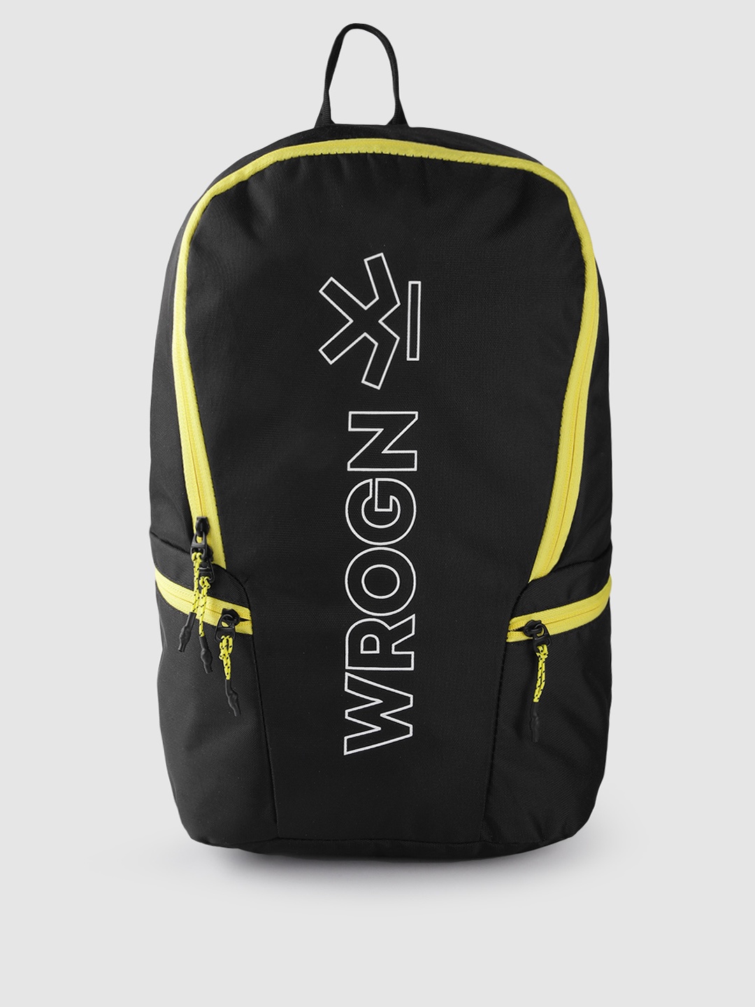 WROGN Unisex Brand Logo Printed Backpack - 18.06 L, Black