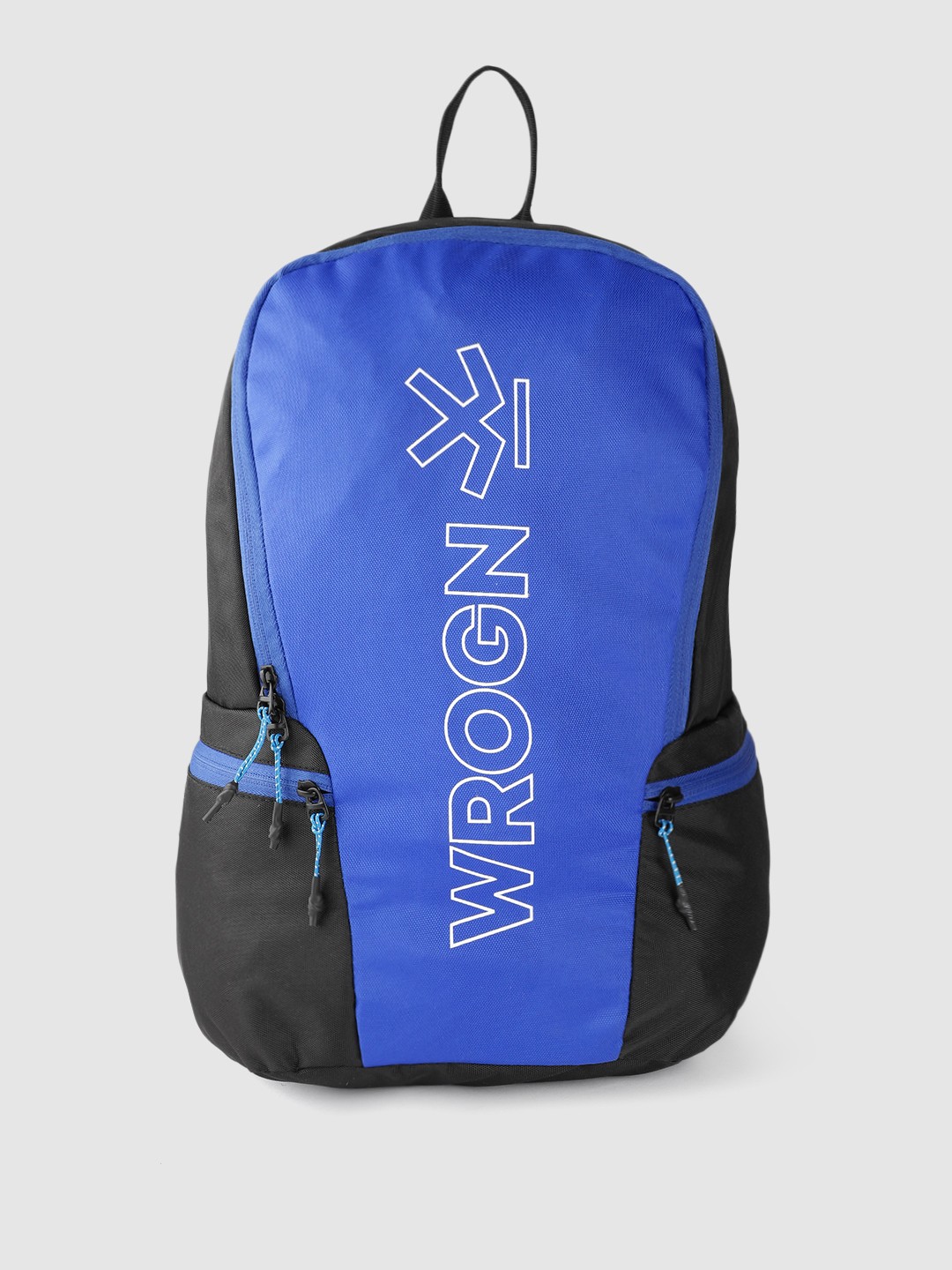 WROGN Unisex Brand Logo Backpack, Blue