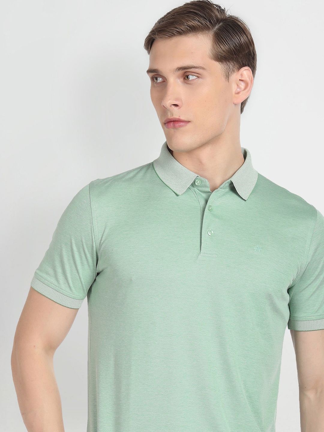 

Arrow Polo Collar Casual T-shirt, Green