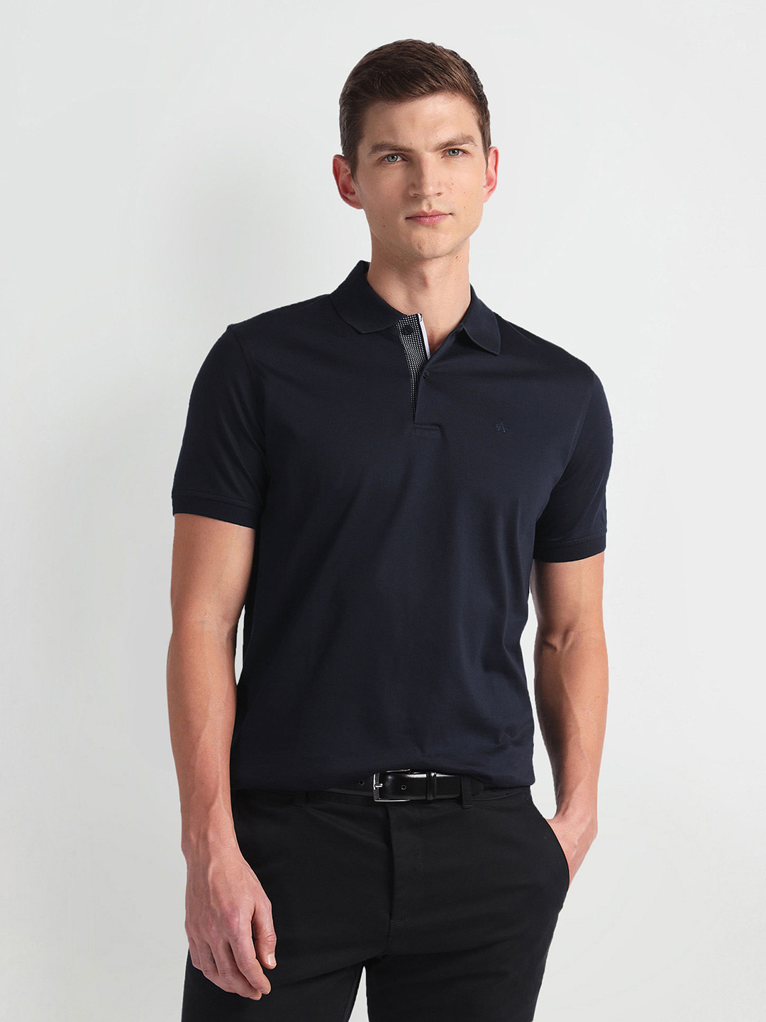 

Arrow Polo Collar Casual T-shirt, Blue