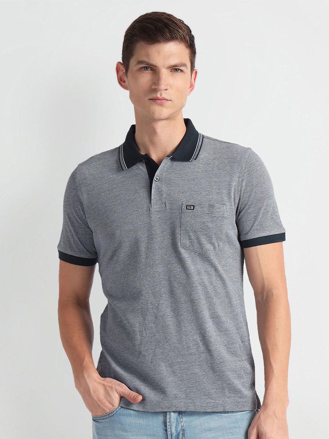 

Arrow Sport Polo Collar Short Sleeves T-shirt, Blue