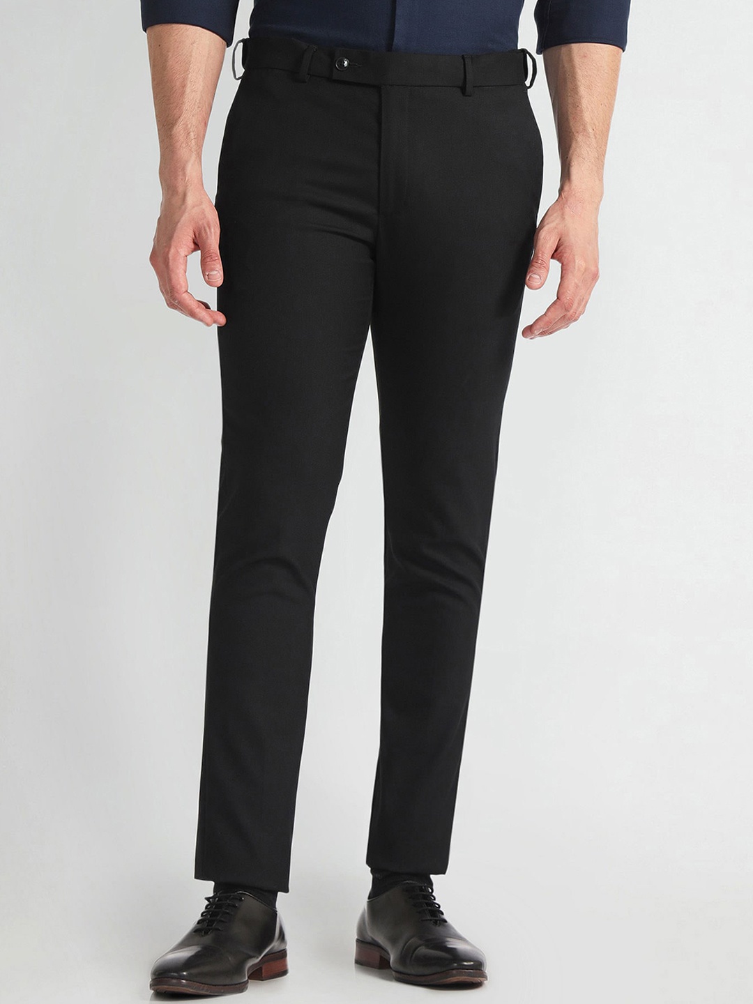

Arrow Men Slim Fit Formal Trouser, Black