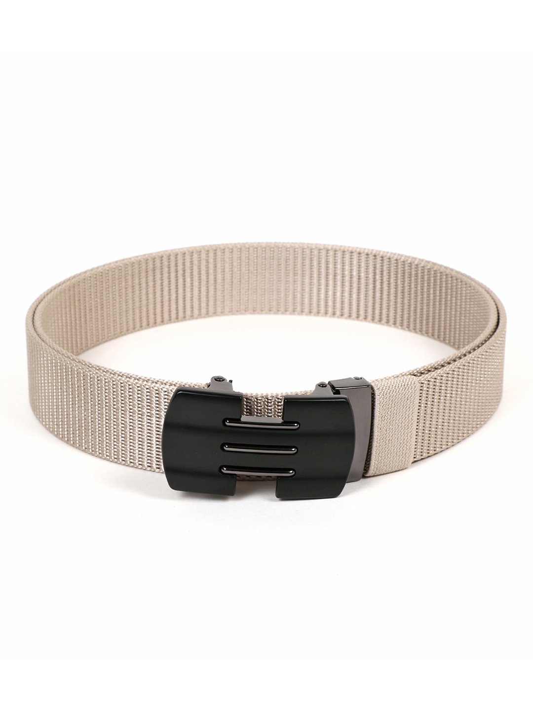 

Kastner Men Textured Canvas Belt, Beige