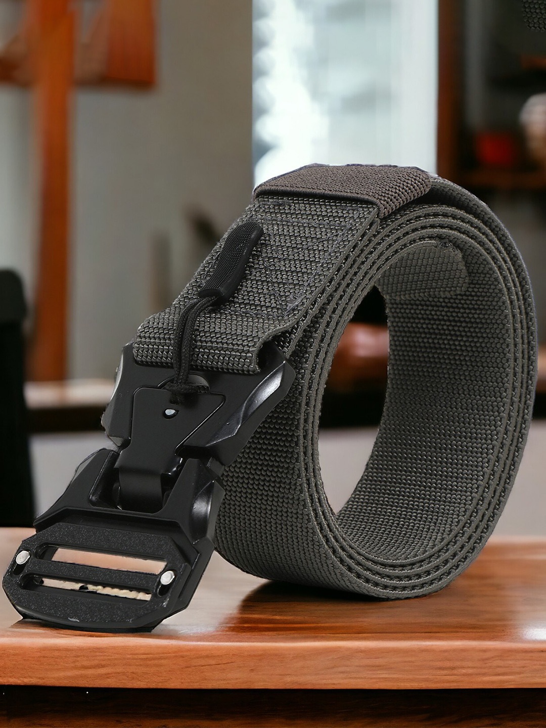 

Kastner Men Textured Canvas Belt, Grey