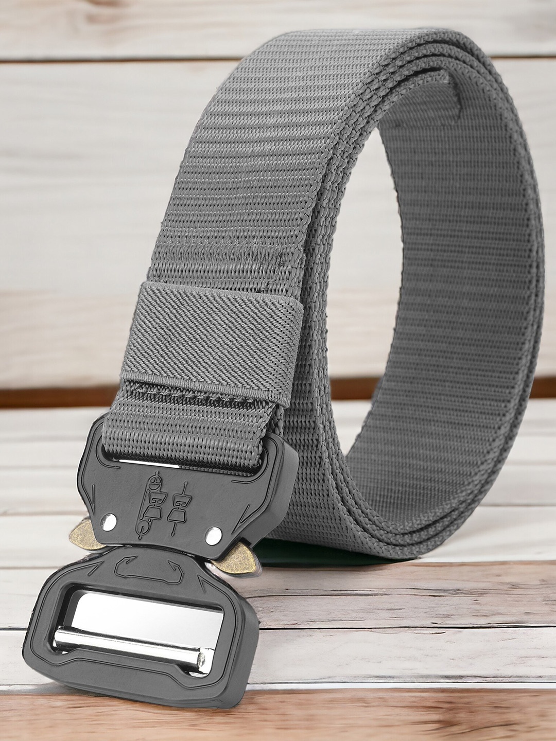 

Kastner Men Textured Canvas Belt, Grey