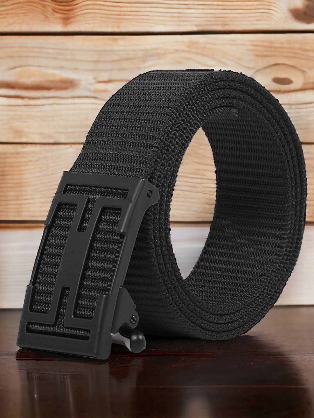 

Kastner Men Textured Canvas Belt, Black