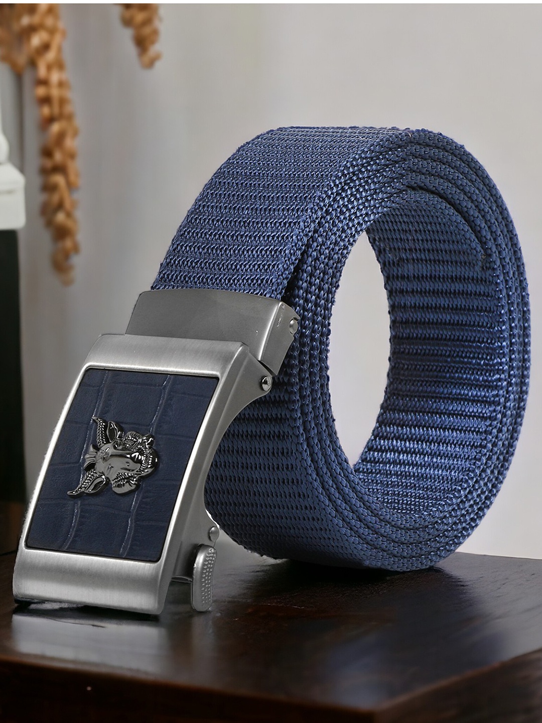 

Kastner Men Textured Canvas Belt, Blue