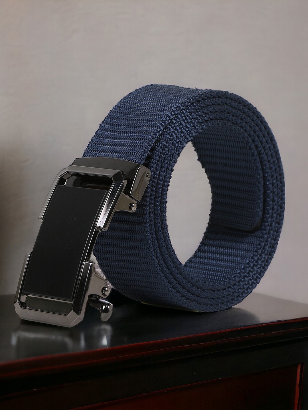 

Kastner Men Textured Belt, Navy blue