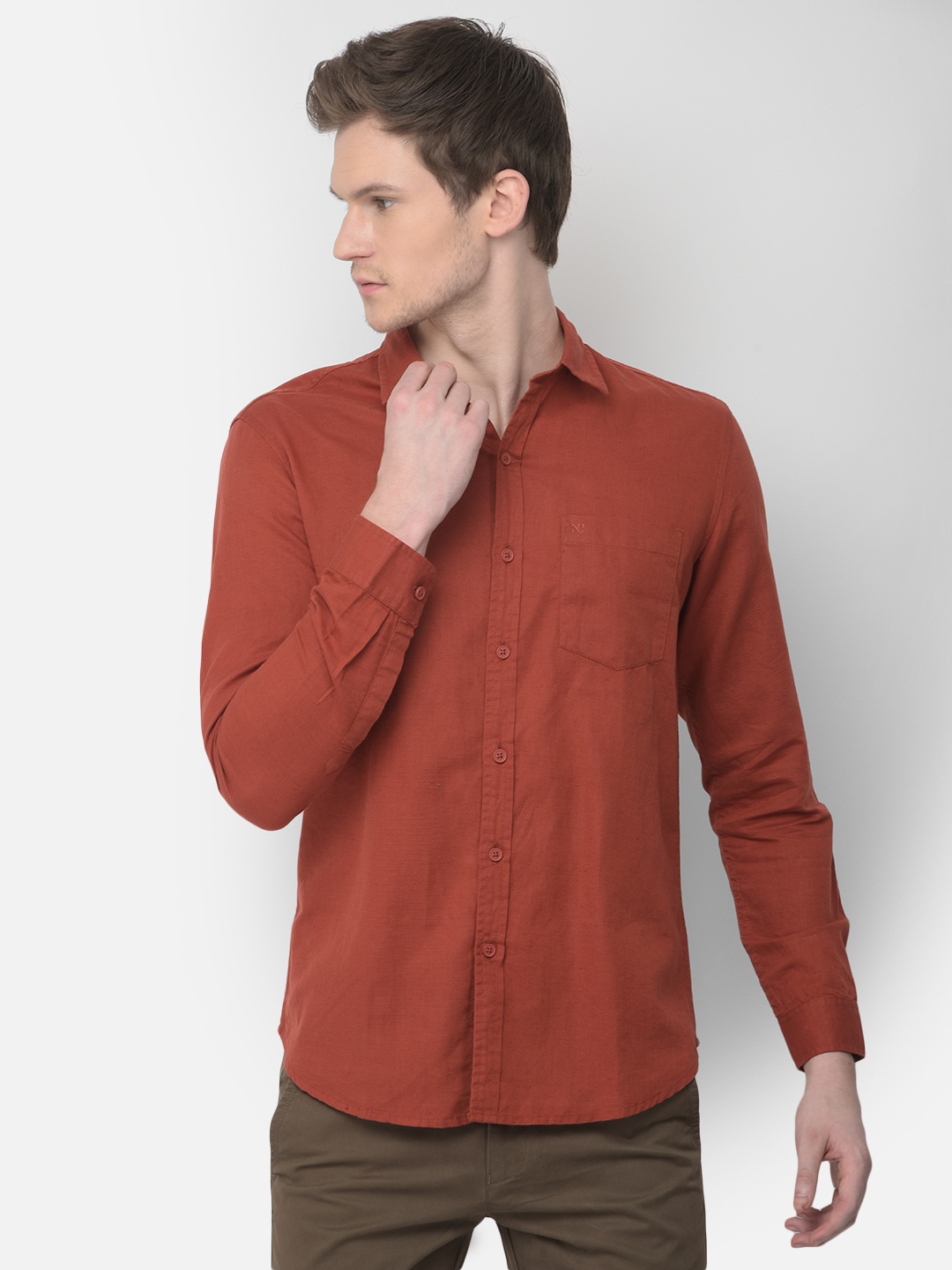 

Numero Uno Men Solid Slim Fit Shirt, Red