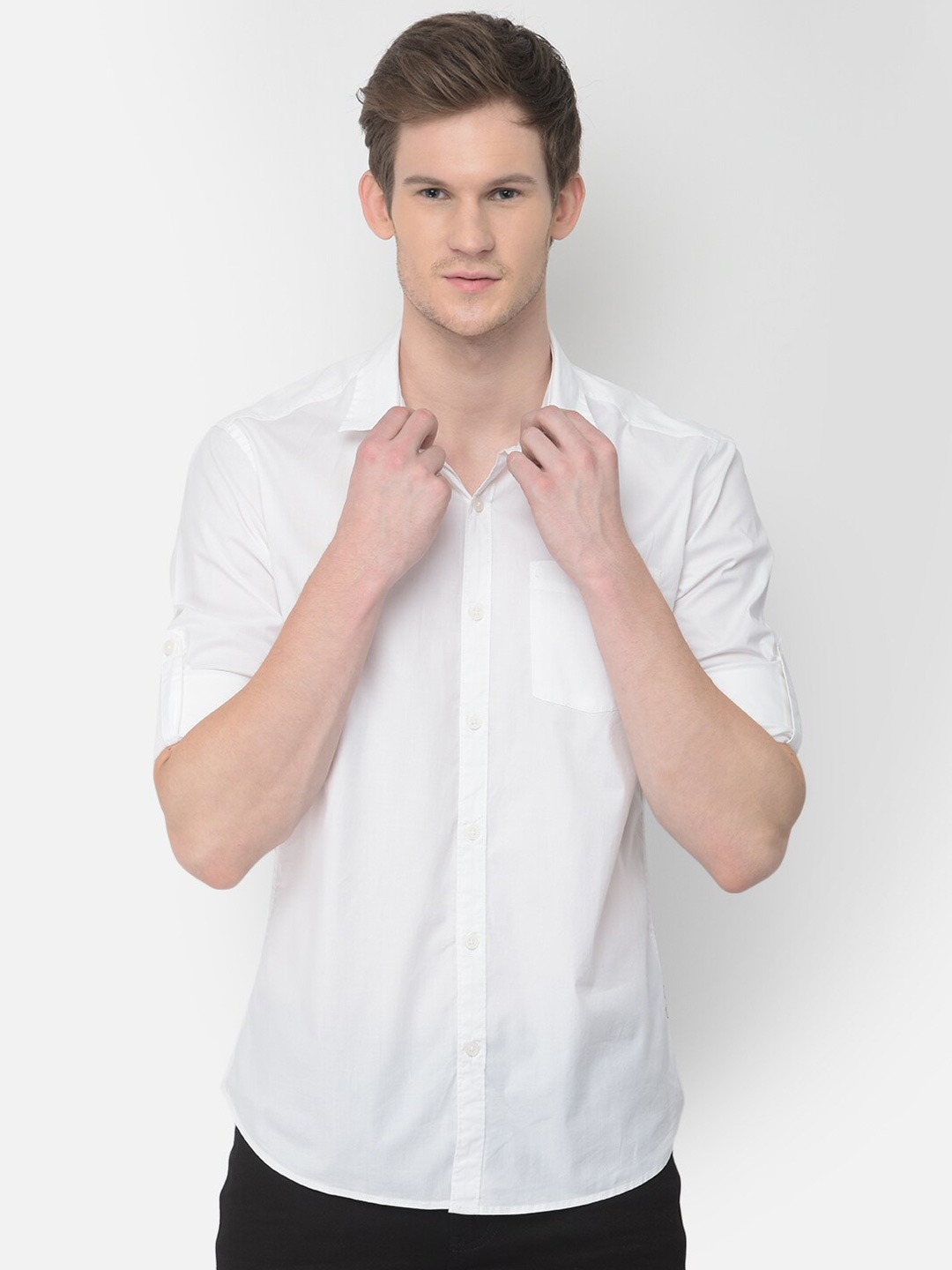 

Numero Uno Men Solid Slim Fit Shirt, White