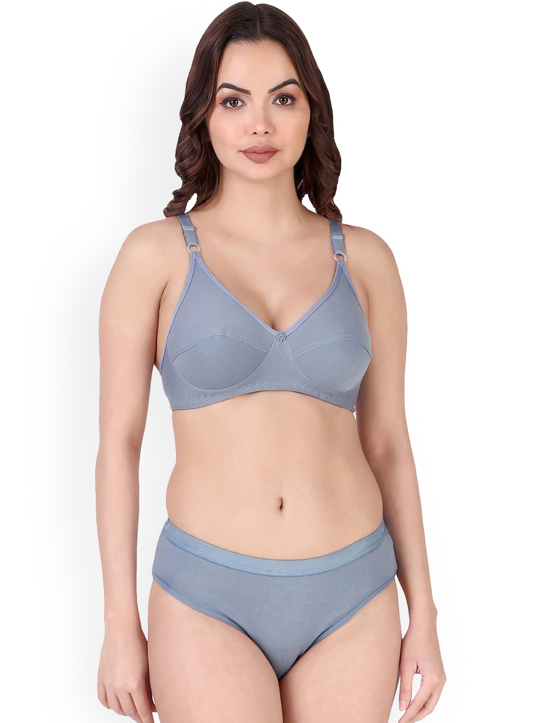 

Aamarsh Non Padded Cotton Lingerie Set, Blue