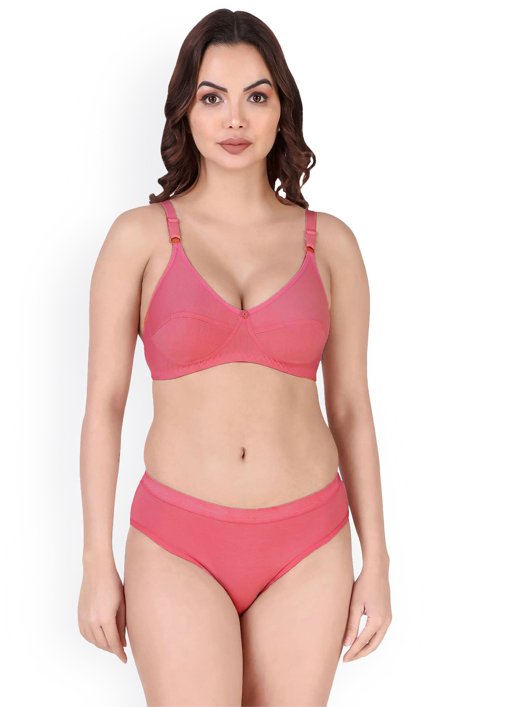 

Aamarsh Non Padded Cotton Lingerie Set, Red