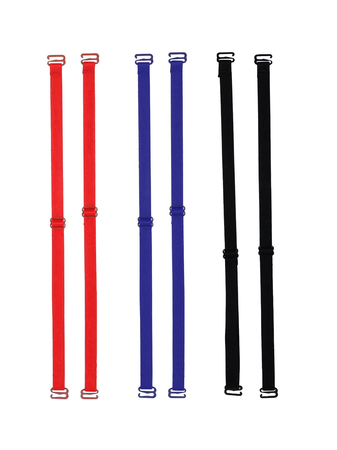 AROUSY Set Of 3 Adjustable Bra Straps, Red
