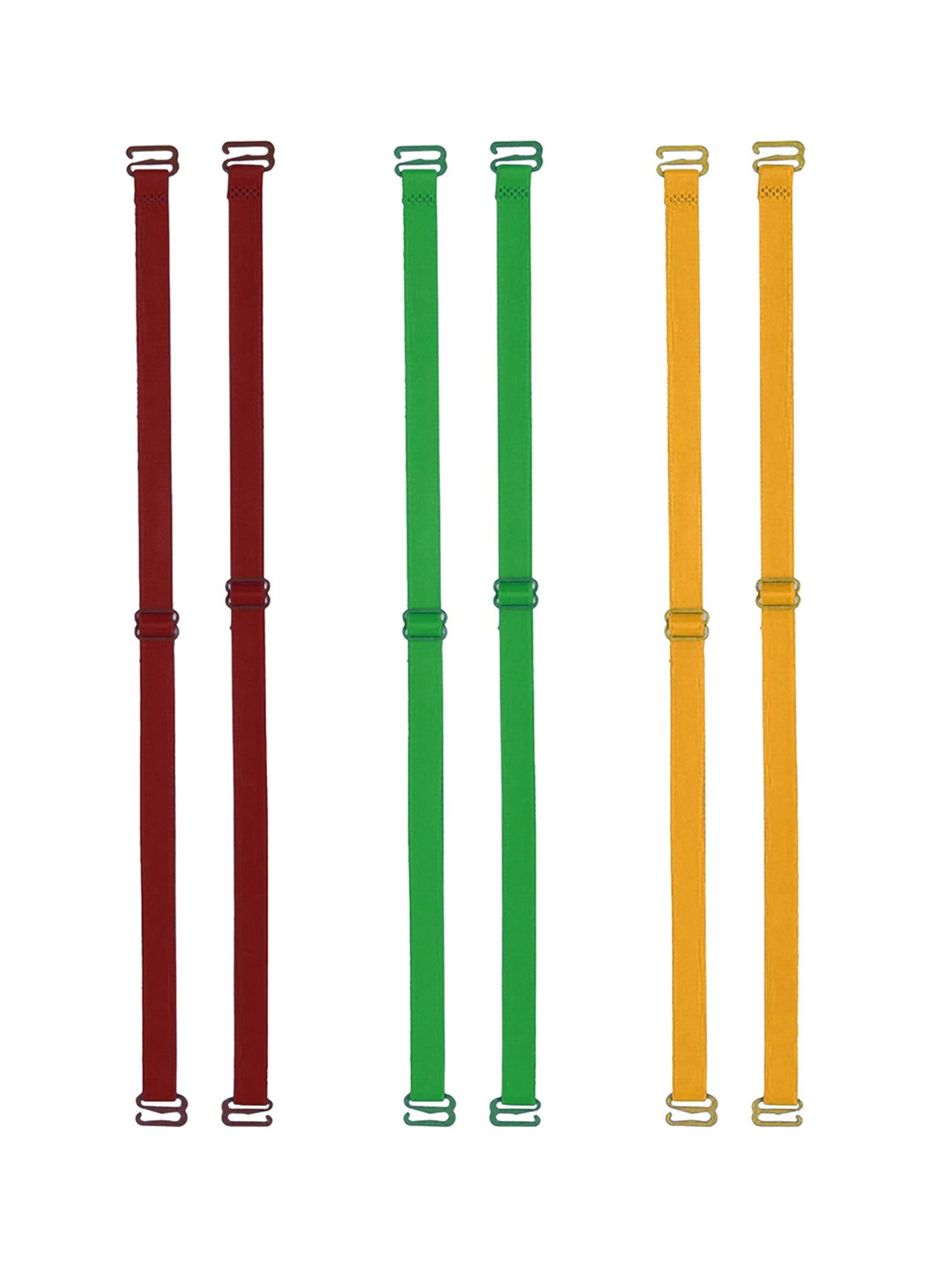 

AROUSY Set Of 3 Free Size Adjustable Bra Straps, Maroon