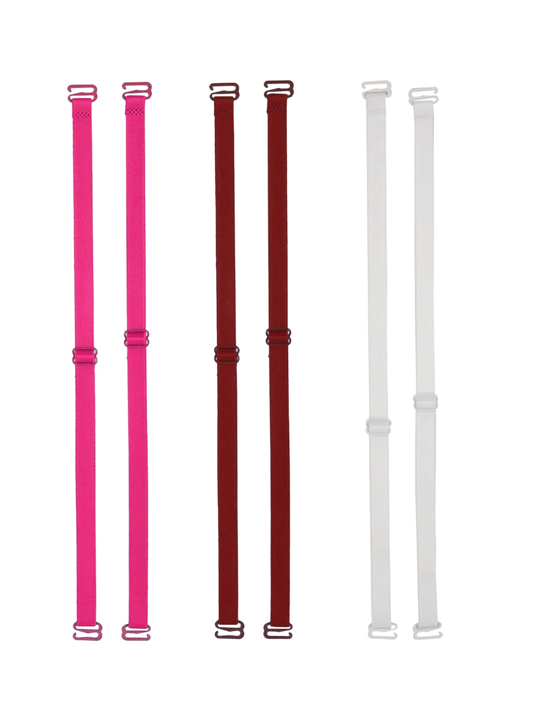 

AROUSY Set Of 3 Soft Adjustable Bra Straps, White