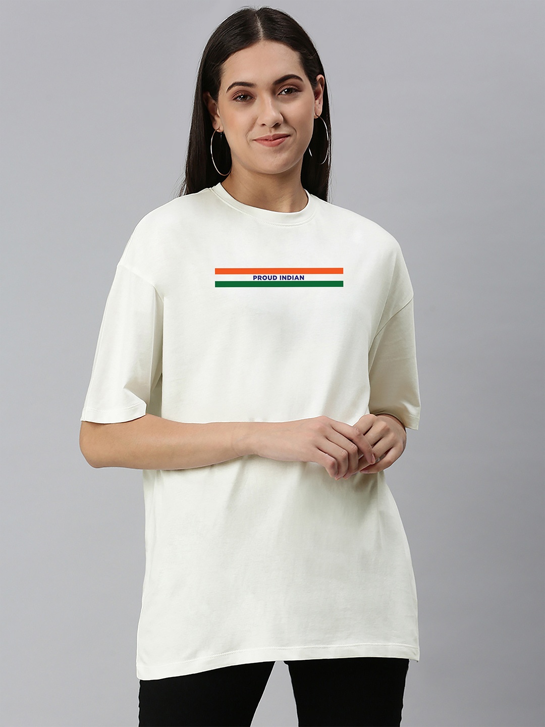 Harvard Women Typography Pockets T-shirt, Off white