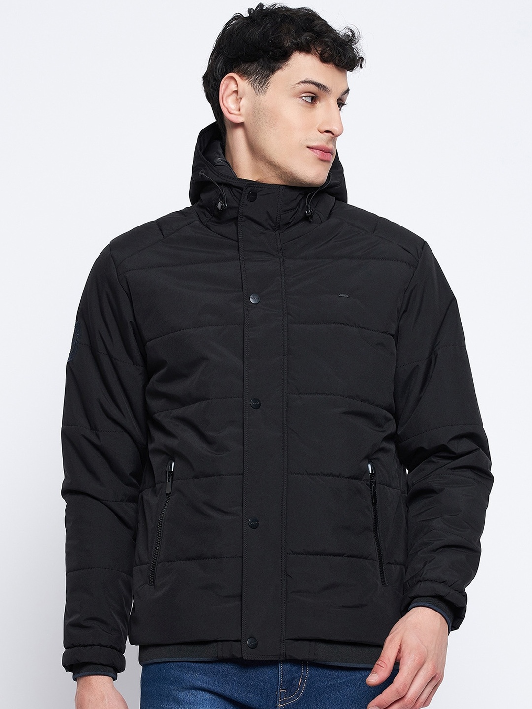 

Okane Lightweight Hooded Padded Jacket, Black