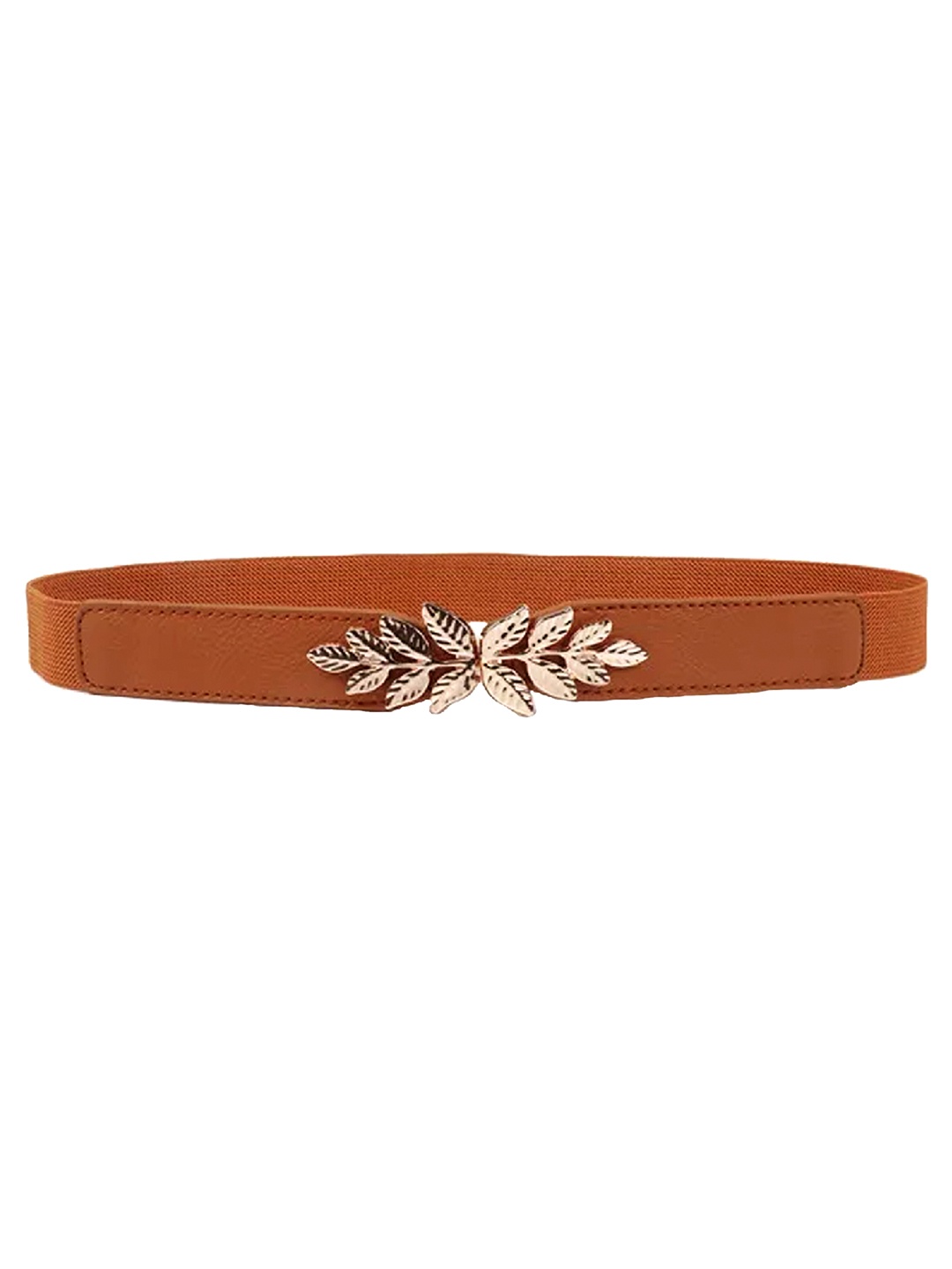 

REDHORNS Women Textured Stretchable Belt, Tan