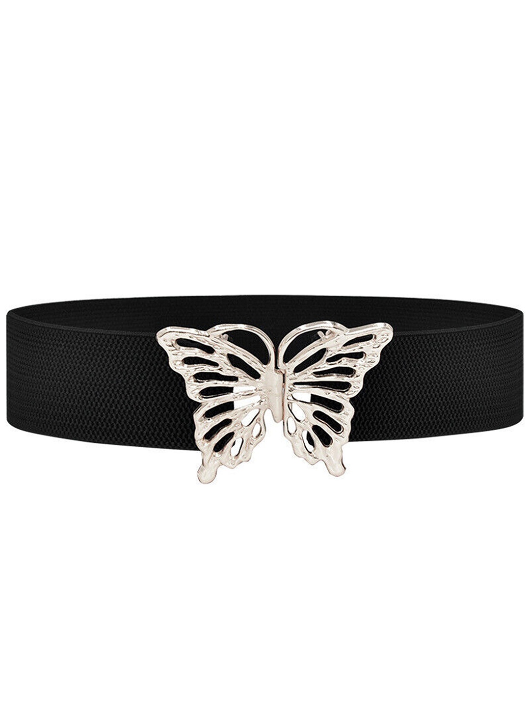 

REDHORNS Women Butterfly Designed Elastic Waist Belt, Black