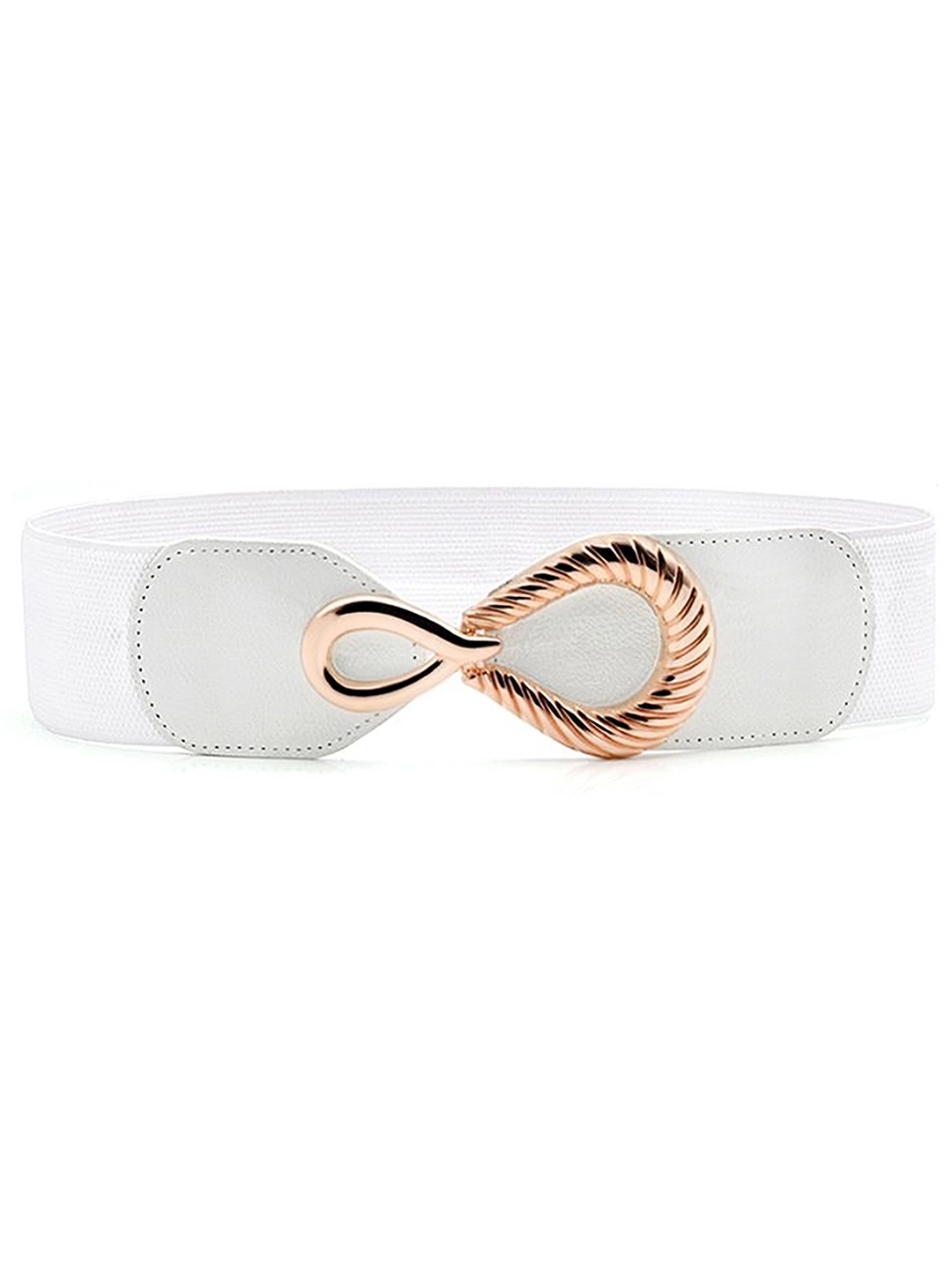 

REDHORNS Women Textured Belt, White