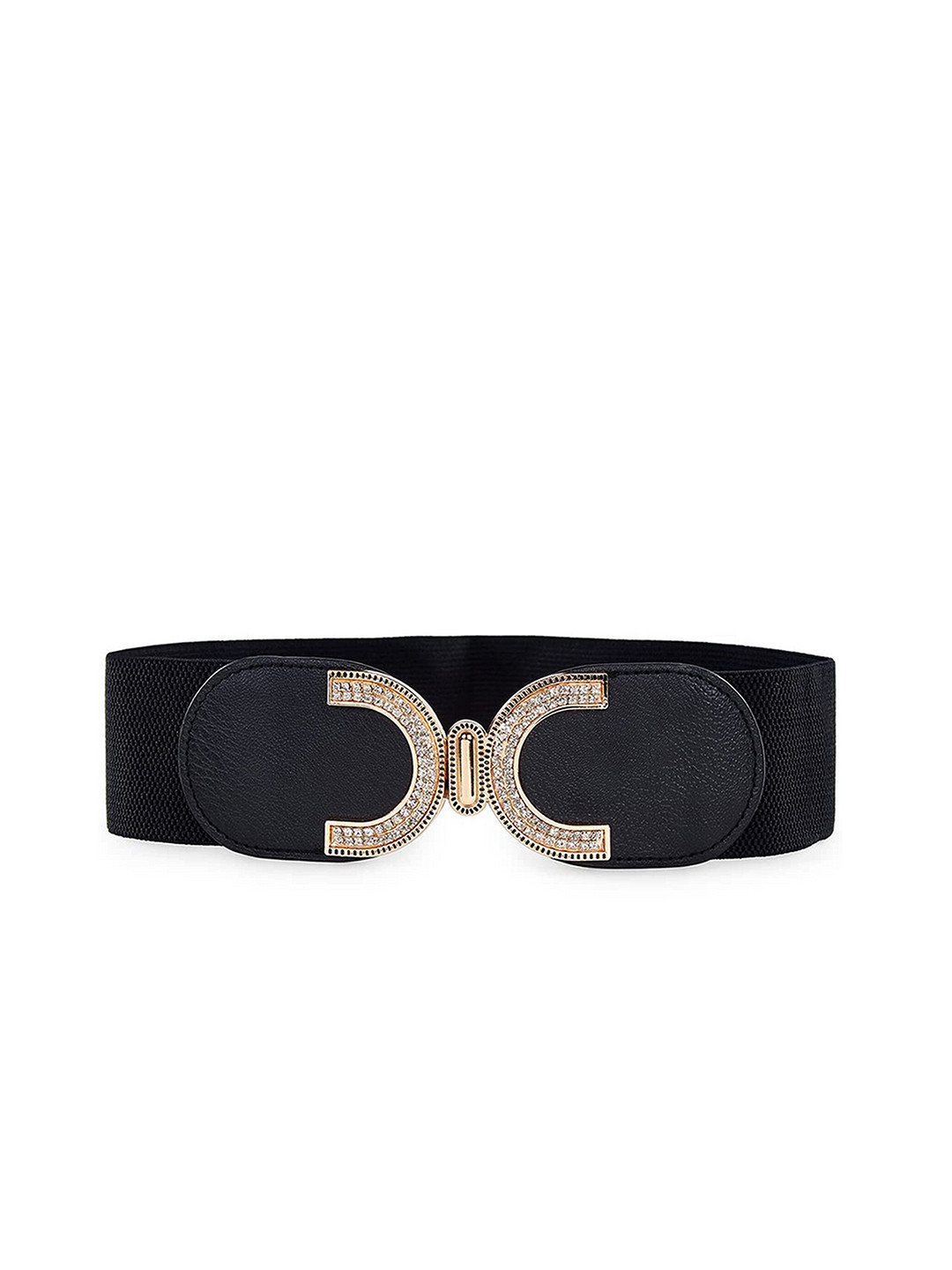 

REDHORNS Women Textured Belt, Black