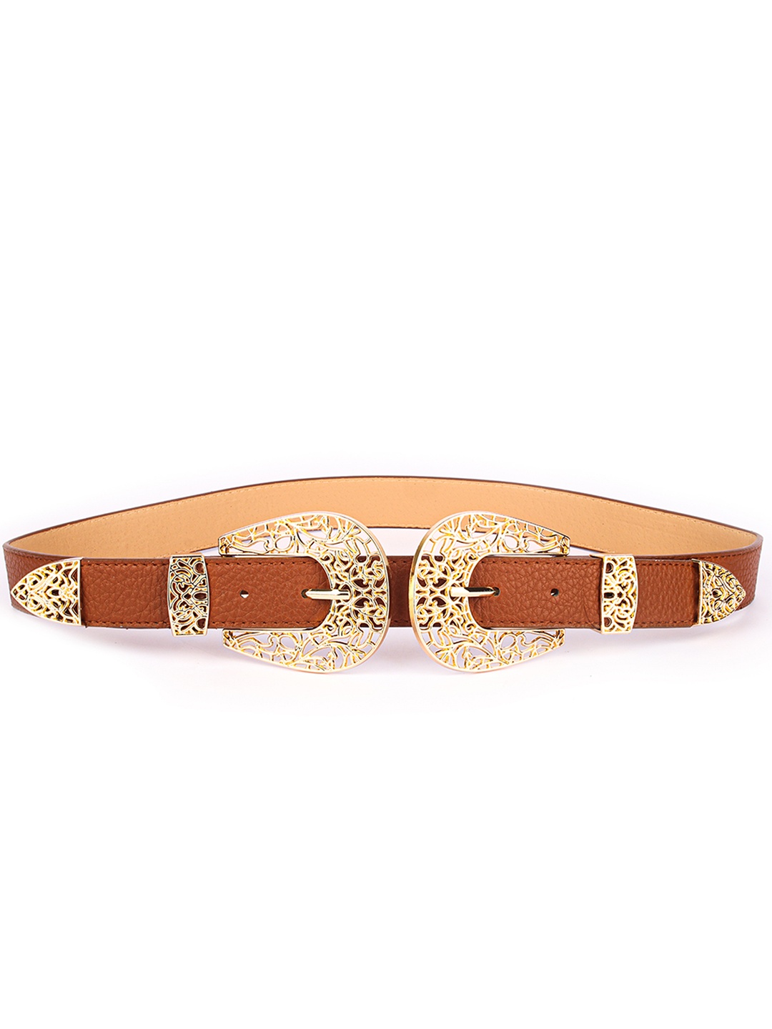 

REDHORNS Women Embellished Belt, Brown