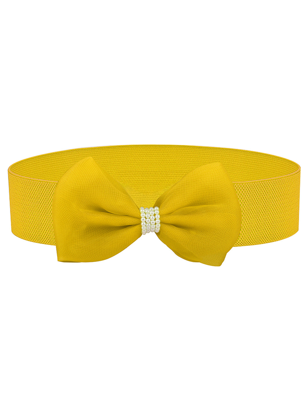 

REDHORNS Women Stretchable Belt, Yellow
