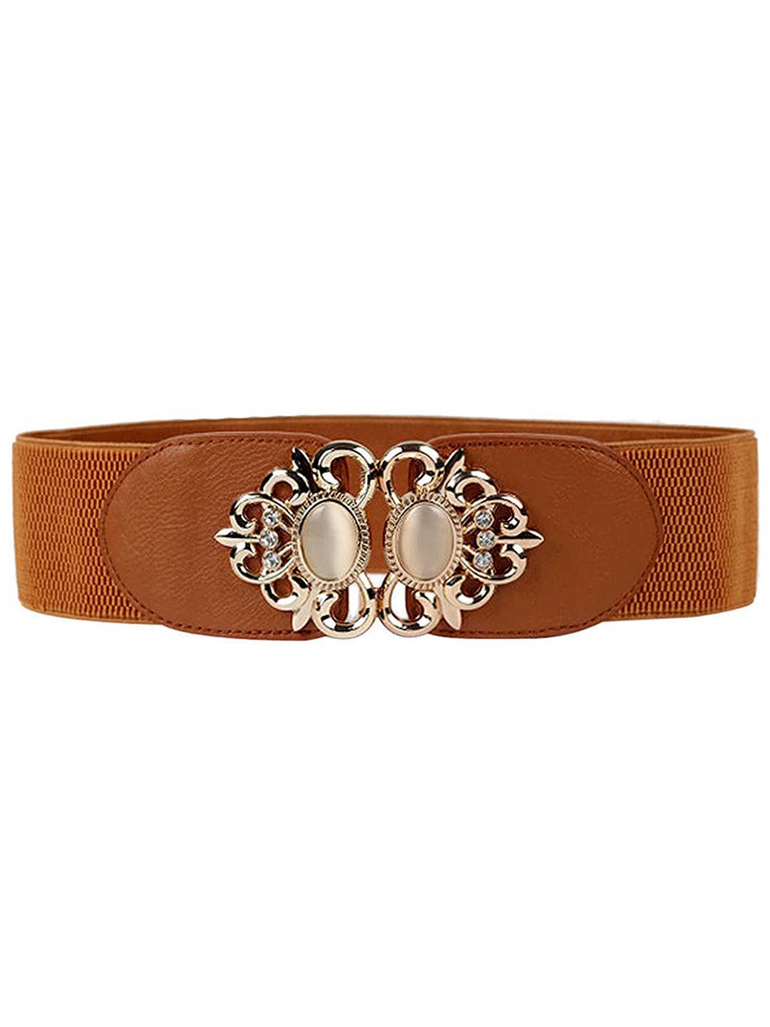 

REDHORNS Women Embellished Belt, Brown