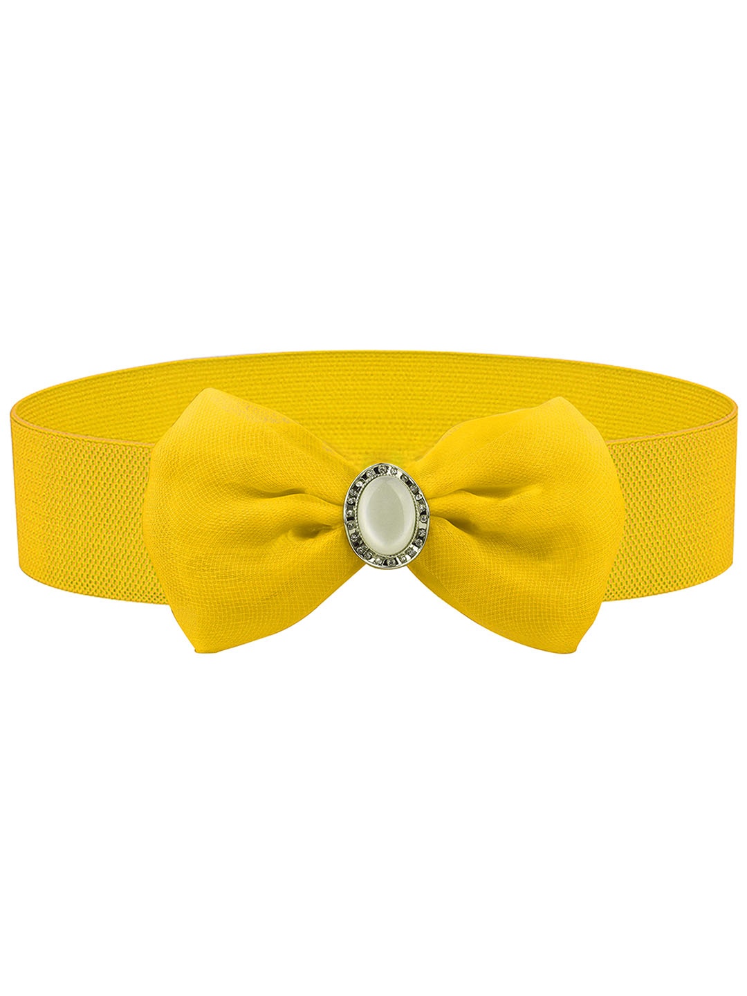 

REDHORNS Women Textured Belt, Yellow