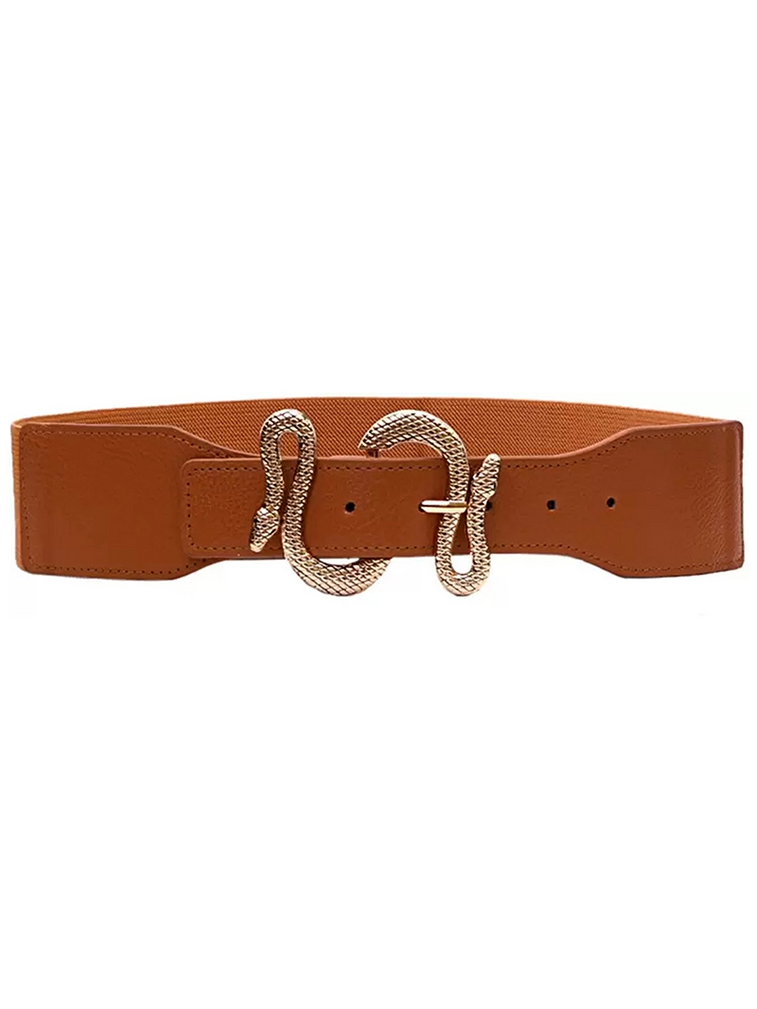 

REDHORNS Women Embellished Buckle Design Stretchable Belt, Brown