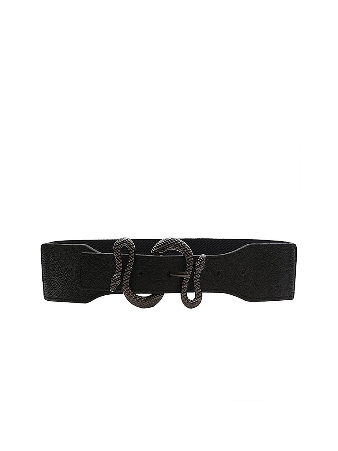 

REDHORNS Women Textured Belt, Black