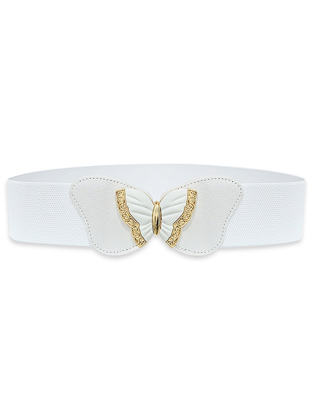 

REDHORNS Women Stretchable Belt, White