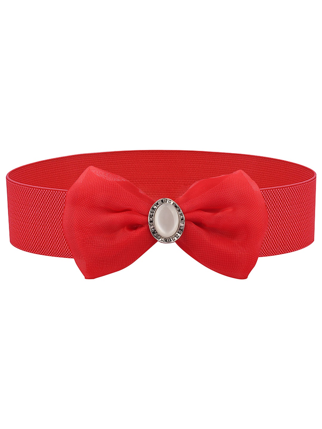 

REDHORNS Women Embellished Stretchable Belt, Red