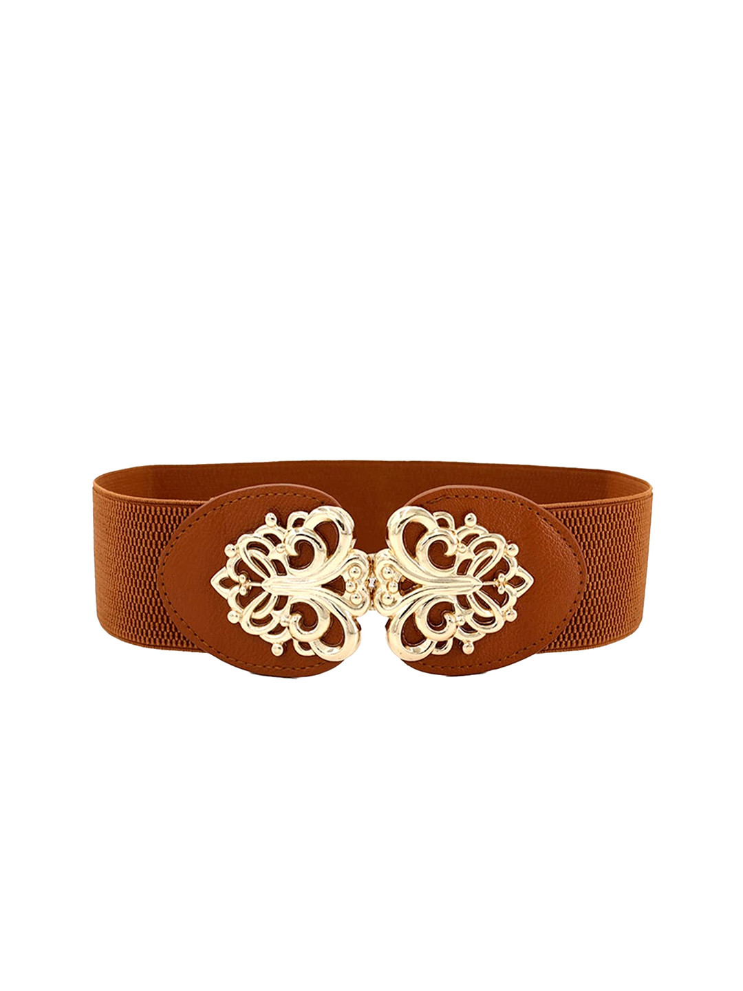 

REDHORNS Women Textured Belt, Brown