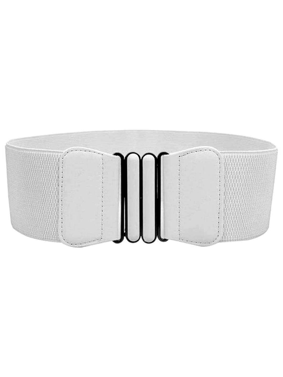 

REDHORNS Women Wide Stretchable Belt, White