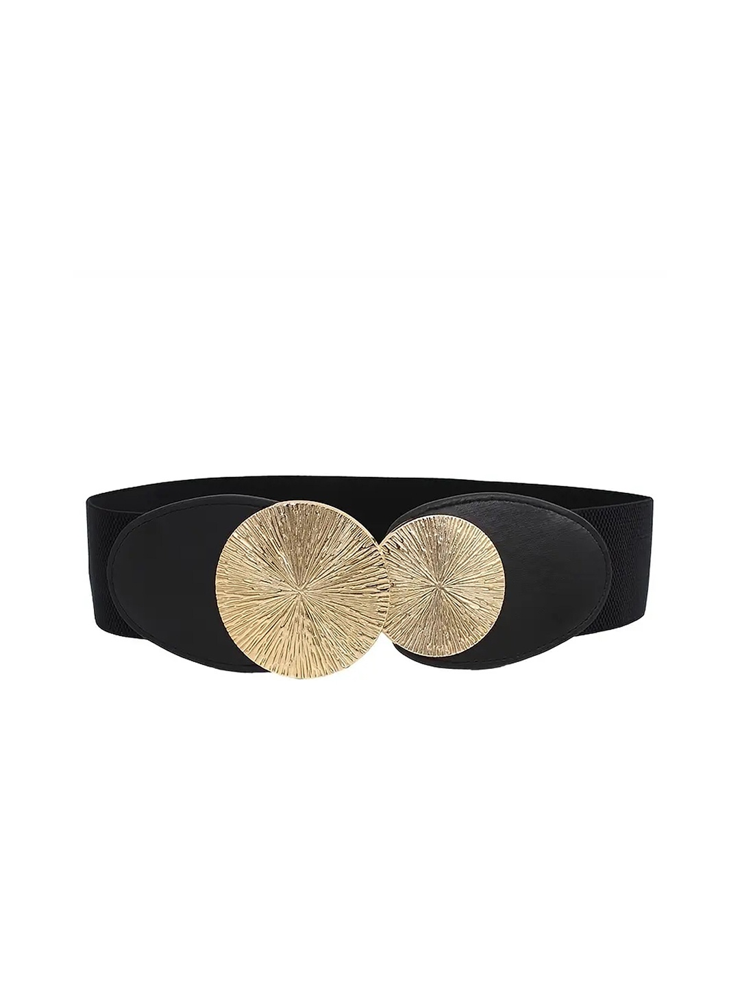 

REDHORNS Women Circular Stretchable Belt, Black